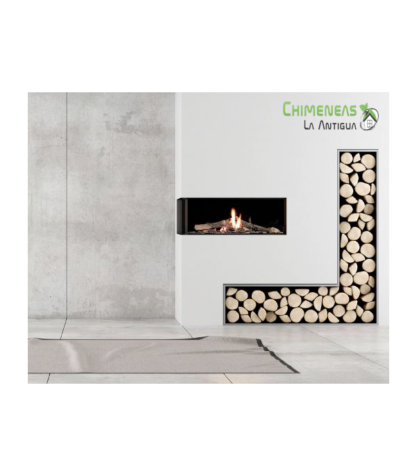 CHIMENEA DE GAS PANO 1100 DOBLE CARA (TÚNEL)
