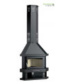 CHIMENEA METÁLICA DE RINCÓN C-300 R