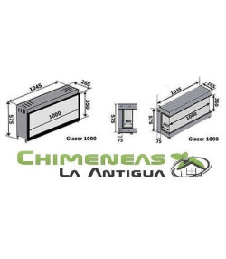 CHIMENEA ELÉCTRICA GLAZER 1000