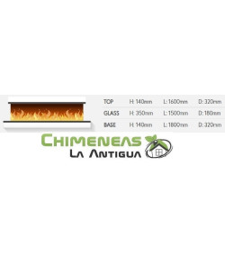 CHIMENEA ELÉCTRICA CON MUEBLE EXO 1500