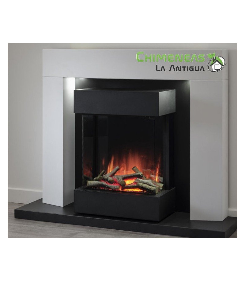 CONJUNTO COMPLETO CHIMENEA ELÉCTRICA LUCA 450