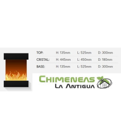 CHIMENEA ELÉCTRICA LUCA 450 WALL