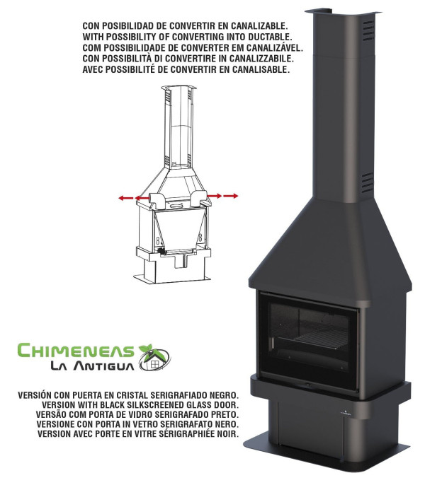 CHIMENEA METÁLICA LISBOA BRONPI