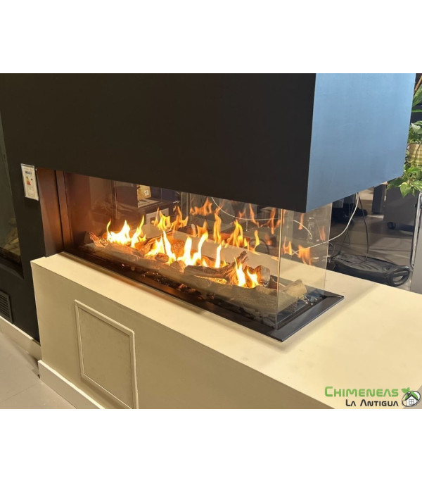 CHIMENEA DE GAS PANO 1100 TRES CARAS (ROOM DIVIDER)