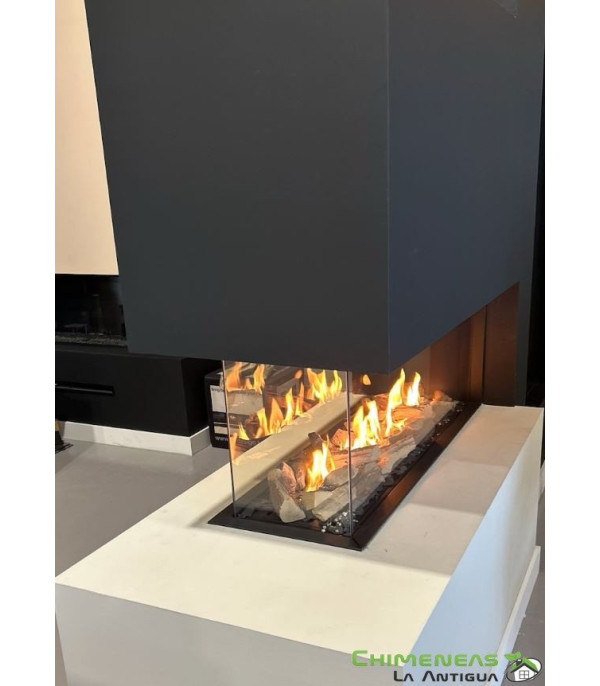 CHIMENEA DE GAS PANO 1100 TRES CARAS (ROOM DIVIDER)