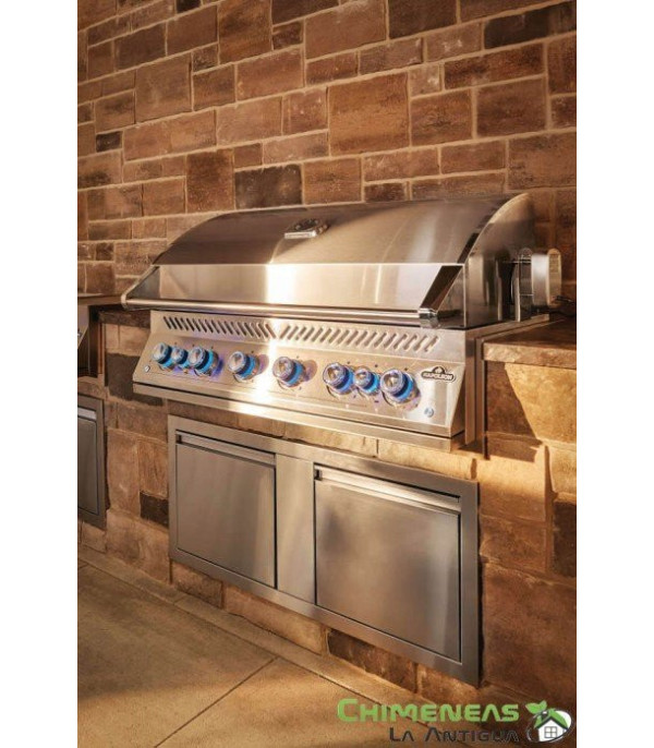 BARBACOA DE GAS SERIE 700 INTEGRADA DE 44 con quemadores infrarrojos duales
