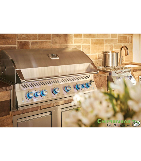 BARBACOA DE GAS SERIE 700 INTEGRADA DE 44 con quemadores infrarrojos duales