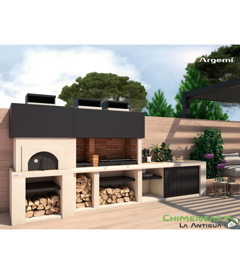 BARBACOA DE LEÑA LUXOR