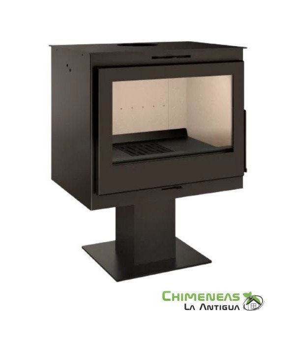 ESTUFA DE LEÑA DANA CON PATAS, MUEBLE O PIE CENTRAL