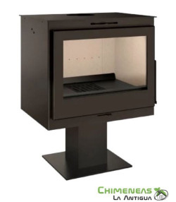 ESTUFA DE LEÑA DANA CON PATAS, MUEBLE O PIE CENTRAL