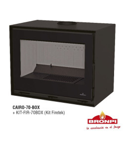 ESTUFA FRONTAL CAIRO 70 BOX