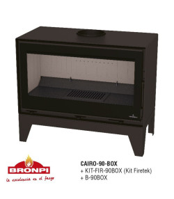 ESTUFA FRONTAL CAIRO 90 BOX
