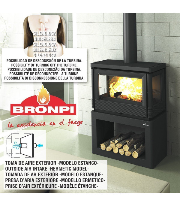 ESTUFA DE LEÑA VERSALLES BRONPI