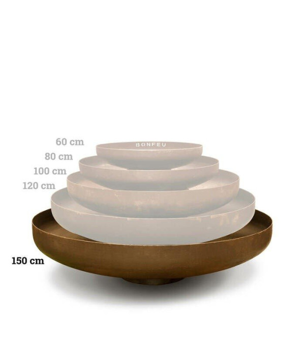 Pebetero de leña BONBOWL 150