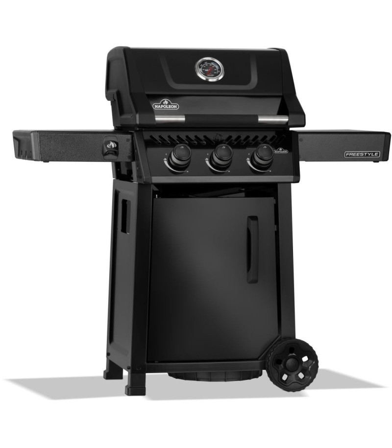 BARBACOA DE GAS FREESTYLE 365, 3 quemadores, negro.