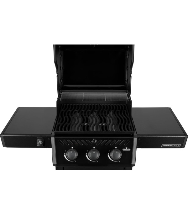 BARBACOA DE GAS FREESTYLE 365, 3 quemadores, negro.