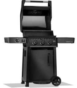 BARBACOA DE GAS FREESTYLE 365, 3 quemadores, quemador lateral tipo horno, negra