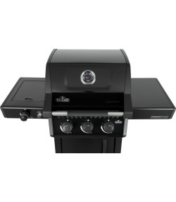 BARBACOA DE GAS FREESTYLE 365, 3 quemadores, quemador lateral tipo horno, negra