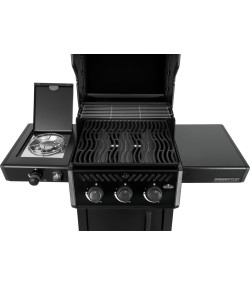 BARBACOA DE GAS FREESTYLE 365, 3 quemadores, quemador lateral tipo horno, negra