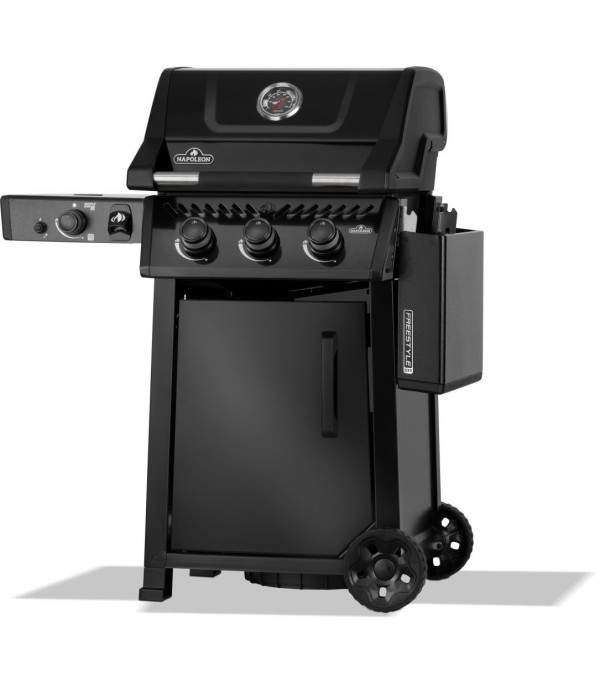 BARBACOA DE GAS FREESTYLE PRO 365, 3 quemadores, con Sizzle zone, negra