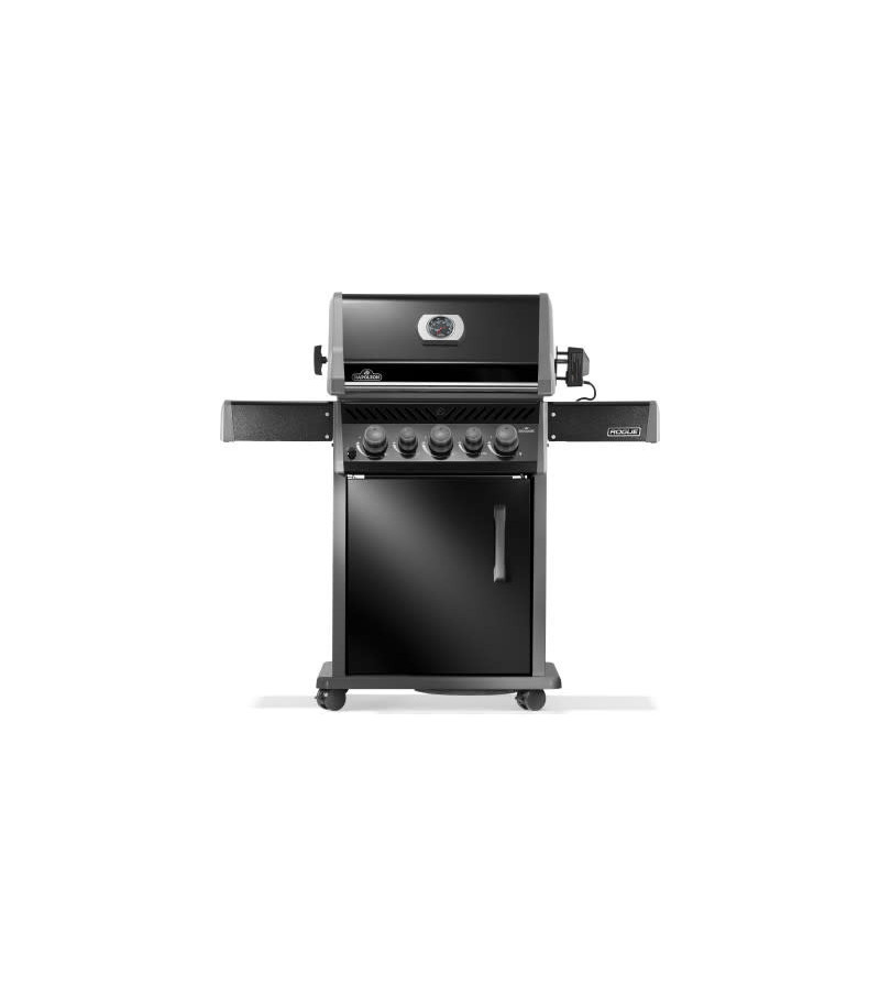 BARBACOA DE GAS ROGUE 425, con quemador lateral y trasero, negra