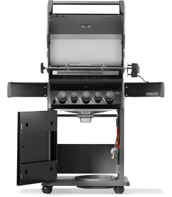 BARBACOA DE GAS ROGUE 425, con quemador lateral y trasero, negra