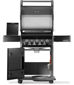 BARBACOA DE GAS ROGUE 425, con quemador lateral y trasero, negra