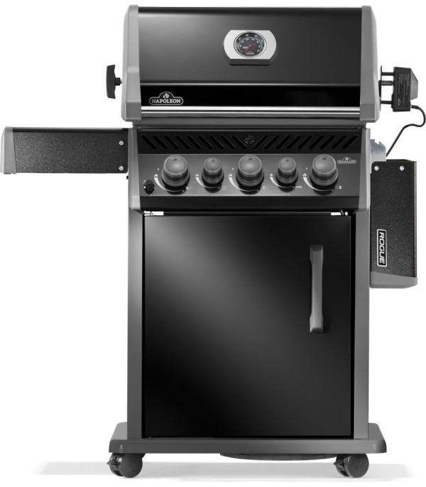 BARBACOA DE GAS ROGUE 425, con quemador lateral y trasero, negra
