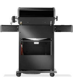 BARBACOA DE GAS ROGUE 425, con quemador lateral y trasero, negra