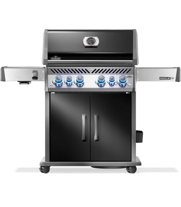 BARBACOA DE GAS ROGUE PRO-S 525, con parrillas de hierro fundido, negra