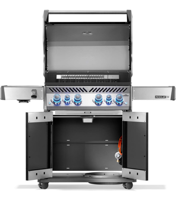 BARBACOA DE GAS ROGUE PRO-S 525, con parrillas de hierro fundido, negra