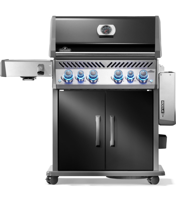 BARBACOA DE GAS ROGUE PRO-S 525, con parrillas de hierro fundido, negra