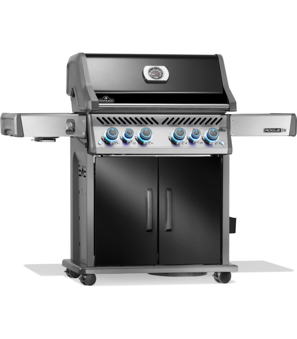 BARBACOA DE GAS ROGUE PRO-S 525, con parrillas de hierro fundido, negra