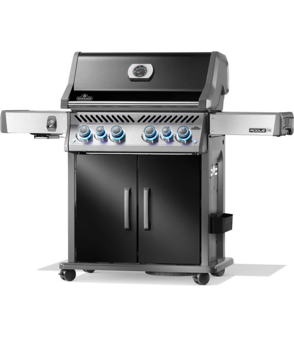 BARBACOA DE GAS ROGUE PRO-S 525, con parrillas de hierro fundido, negra