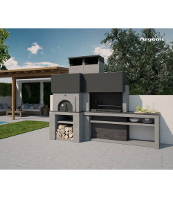 BARBACOA DE LEÑA MILANO CON HORNO