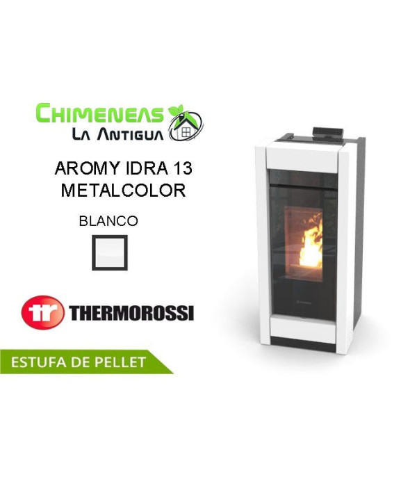 ESTUFA DE PELLET AROMY IDRA 13 METALCOLOR