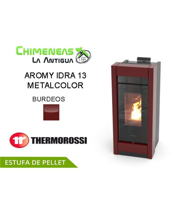 ESTUFA DE PELLET AROMY IDRA 13 METALCOLOR