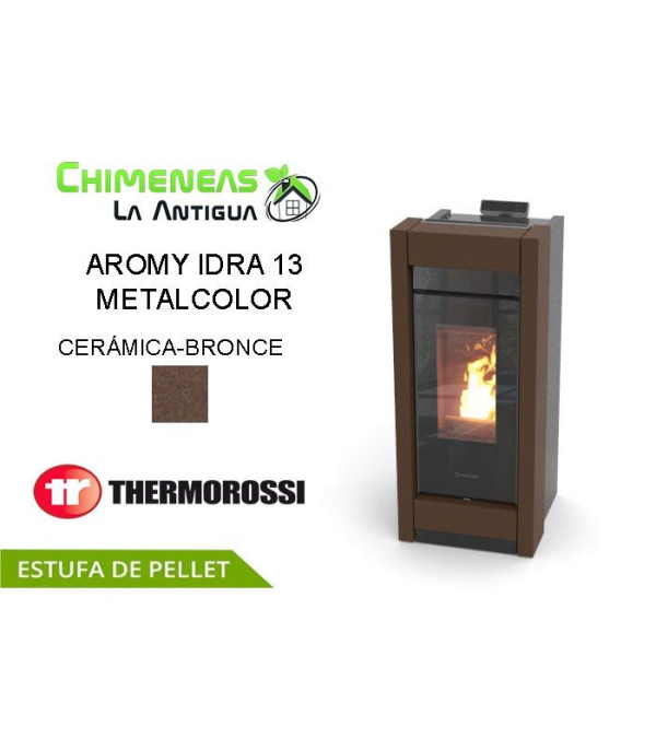ESTUFA DE PELLET AROMY IDRA 13 METALCOLOR