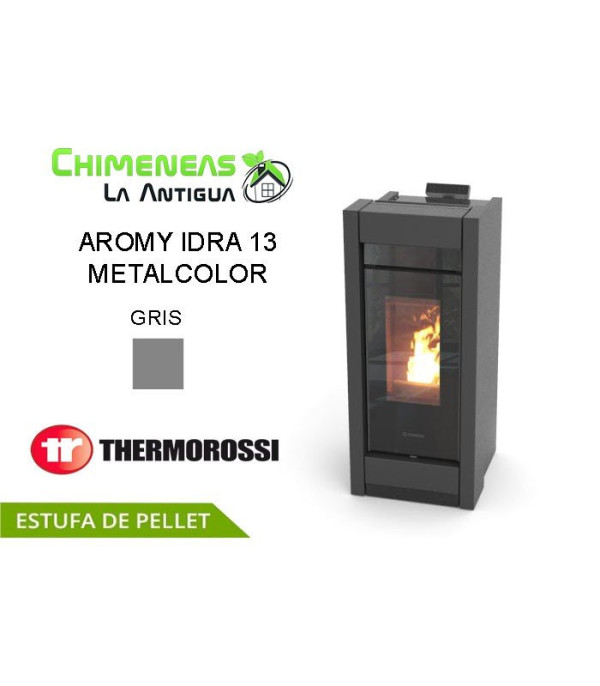 ESTUFA DE PELLET AROMY IDRA 13 METALCOLOR