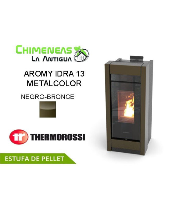 ESTUFA DE PELLET AROMY IDRA 13 METALCOLOR