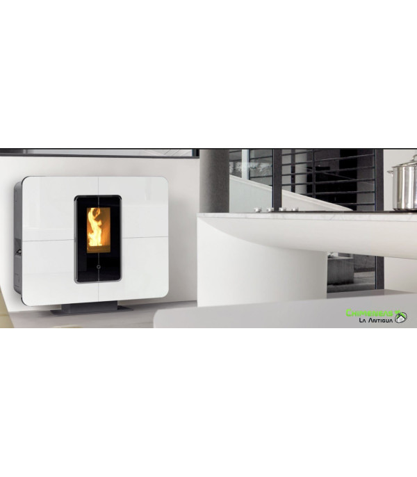 ESTUFA DE PELLET SLIMQUADRO IDRA 14