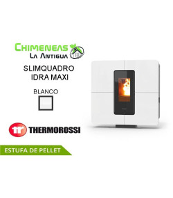 ESTUFA DE PELLET SLIMQUADRO IDRA MAXI