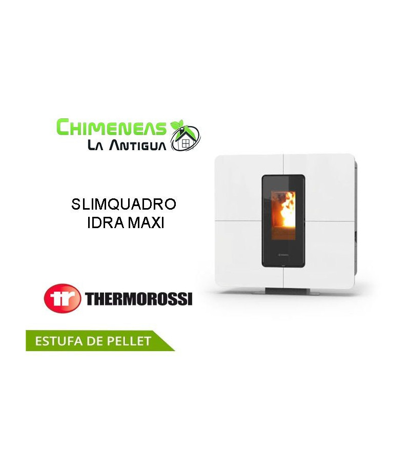 ESTUFA DE PELLET SLIMQUADRO IDRA MAXI