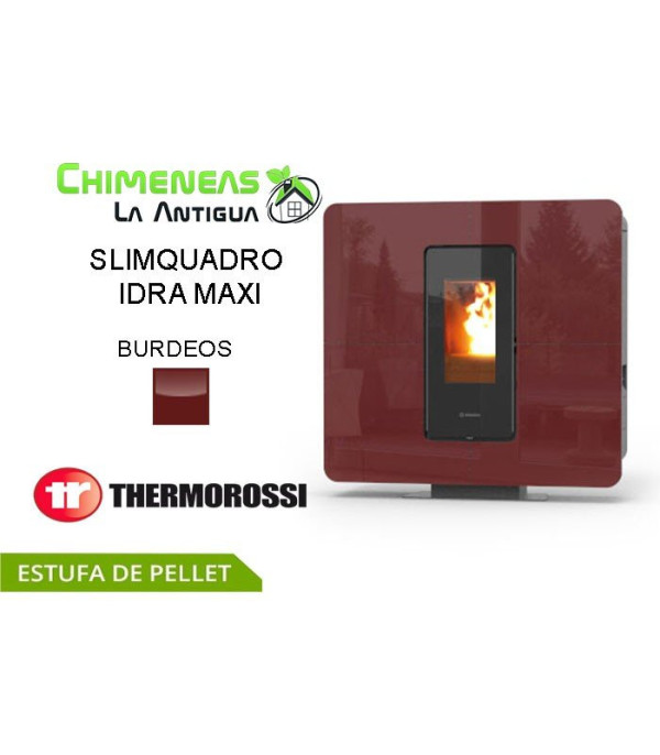 ESTUFA DE PELLET SLIMQUADRO IDRA MAXI