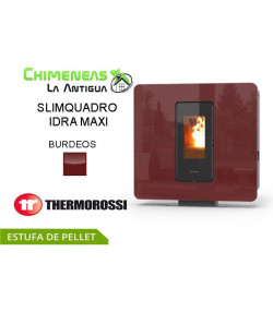 ESTUFA DE PELLET SLIMQUADRO IDRA MAXI