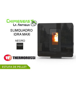 ESTUFA DE PELLET SLIMQUADRO IDRA MAXI