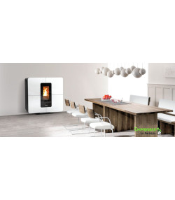 ESTUFA DE PELLET SLIMQUADRO IDRA MAXI