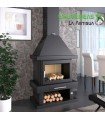 CHIMENEA METÁLICA DE LEÑA MODELO C-200