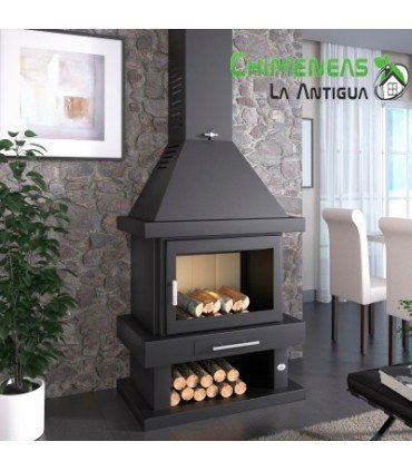 CHIMENEA METÁLICA DE LEÑA MODELO C-200