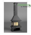 CHIMENEA METÁLICA DE LEÑA MODELO C-203